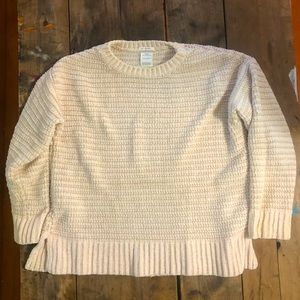 Zara Knitwear Sweater Girls Size 11-12 Cream Gold